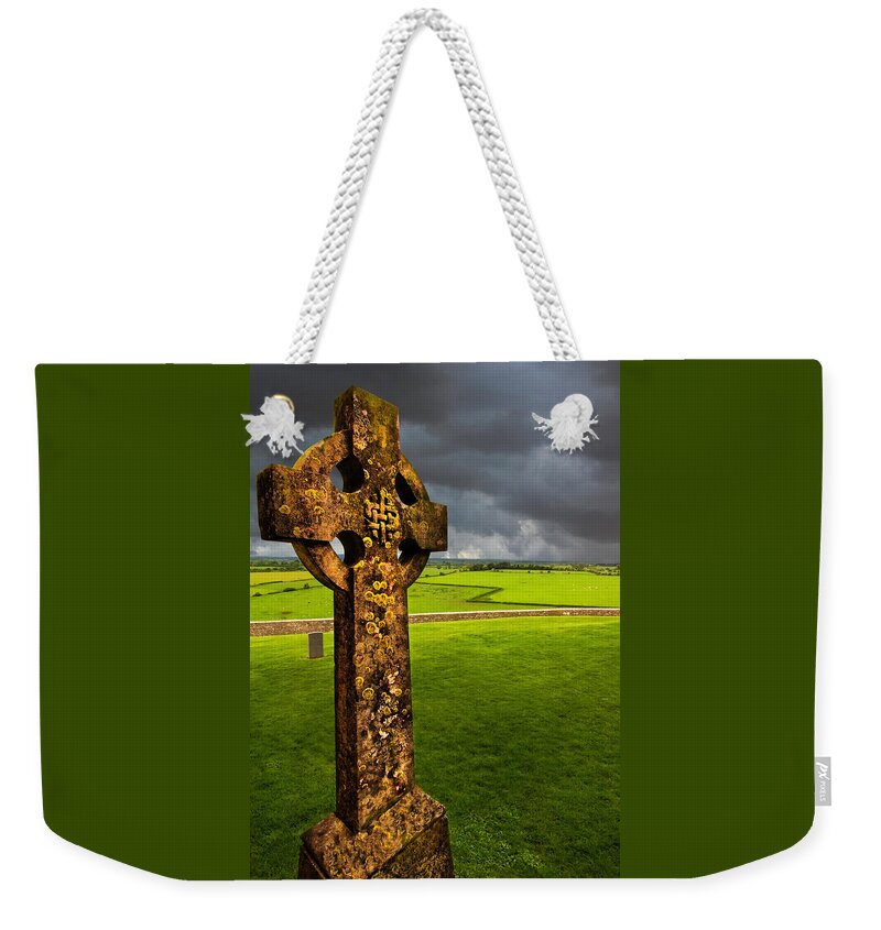 Ireland Weekender Tote Bag featuring the photograph View from the Rock of Cashel by Mitch Spence
