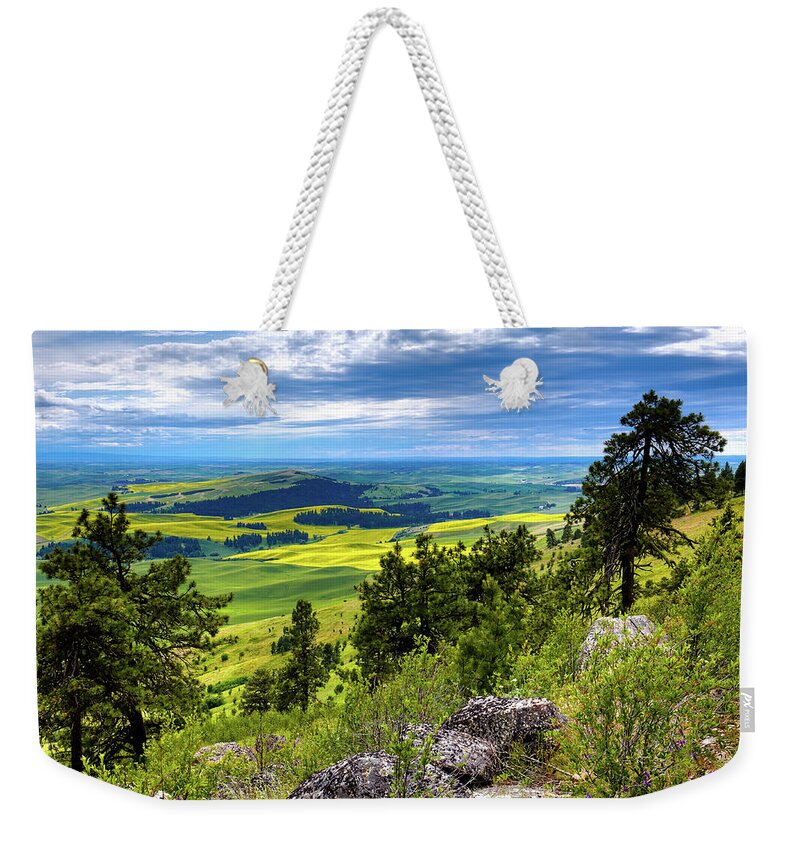 View From The Summit Weekender Tote Bag featuring the photograph View from the Summit by David Patterson