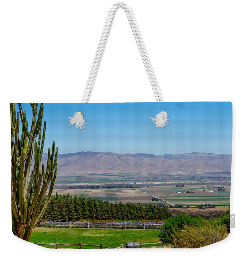 Soledad Weekender Tote Bag featuring the photograph View of Salinas Valley by Derek Dean