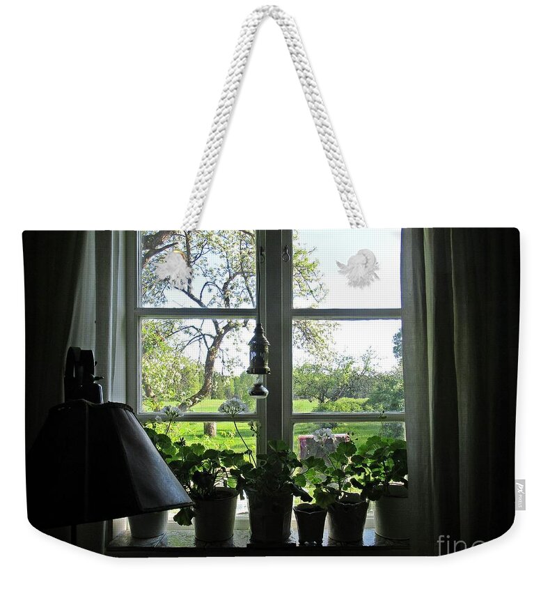 Sweden Weekender Tote Bag featuring the photograph View to the garden by Chani Demuijlder