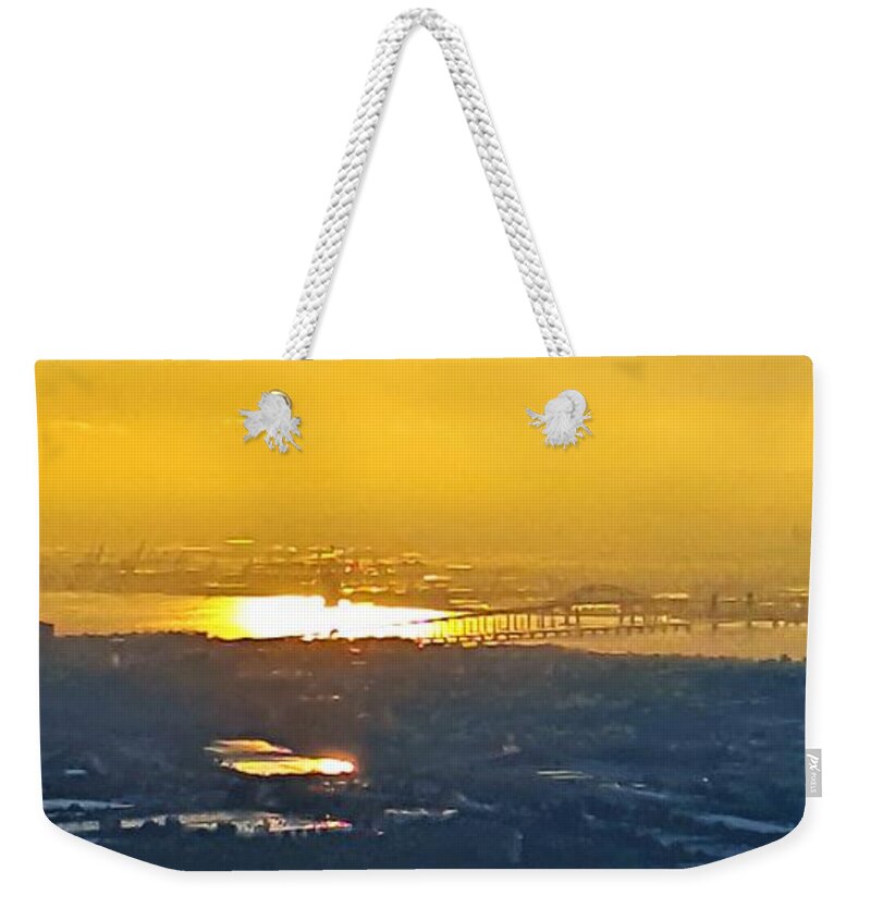 Architecture Weekender Tote Bag featuring the photograph Views From The Freedom Tower 2 by Rob Hans