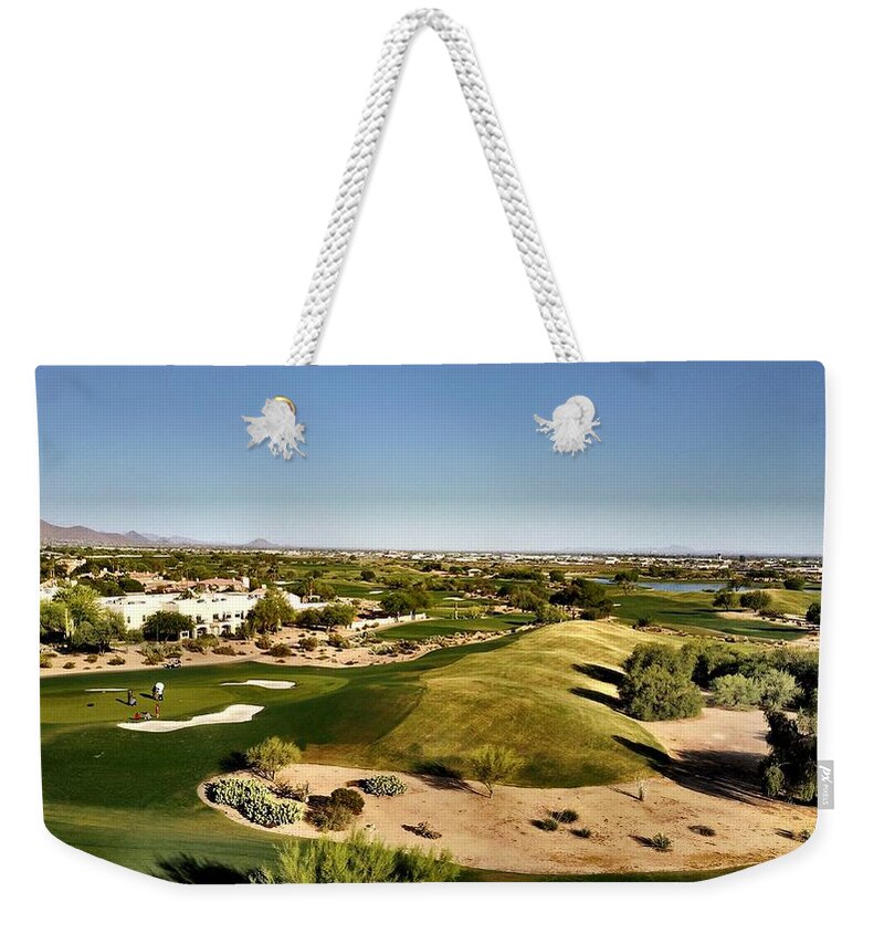 Scottsdale Weekender Tote Bag featuring the photograph Views by Michael Albright