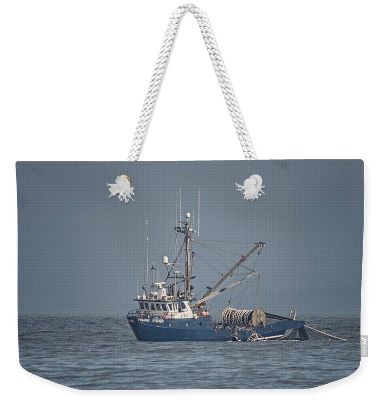 Viking Fisher Weekender Tote Bag featuring the photograph Viking Fisher 4 by Randy Hall