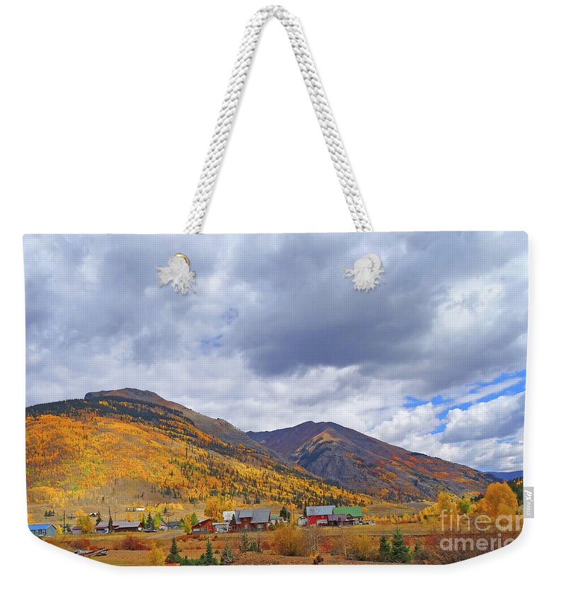 Aspen Weekender Tote Bag featuring the photograph Village of Silverton by Eunice Warfel