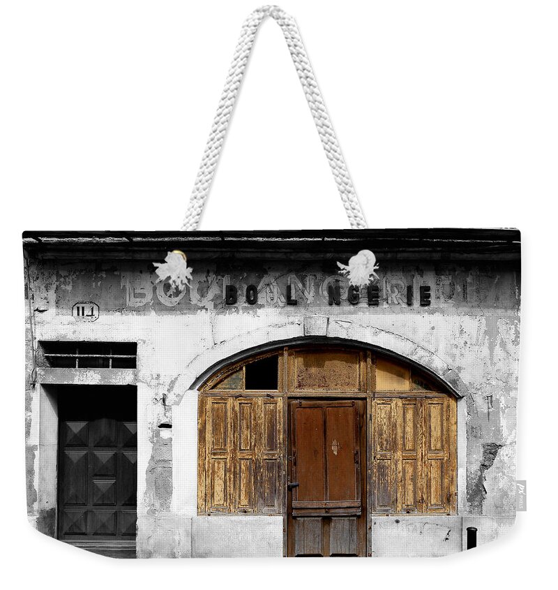 Boulangerie Weekender Tote Bag featuring the photograph Vintage Boulangerie 1c by Andrew Fare