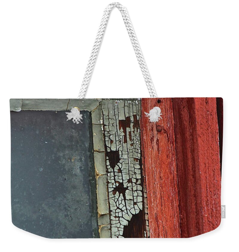 Vintage Weekender Tote Bag featuring the photograph Vintage Crackle by Ann E Robson