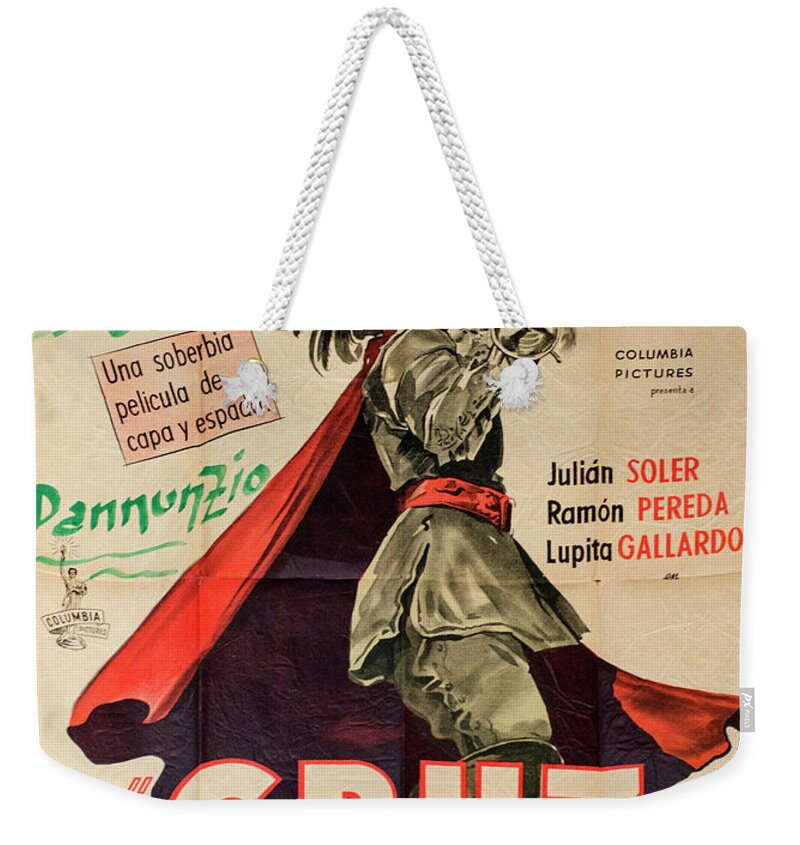 Cruz Diablo Weekender Tote Bag featuring the photograph Vintage Movie Poster 7 by Bob Christopher