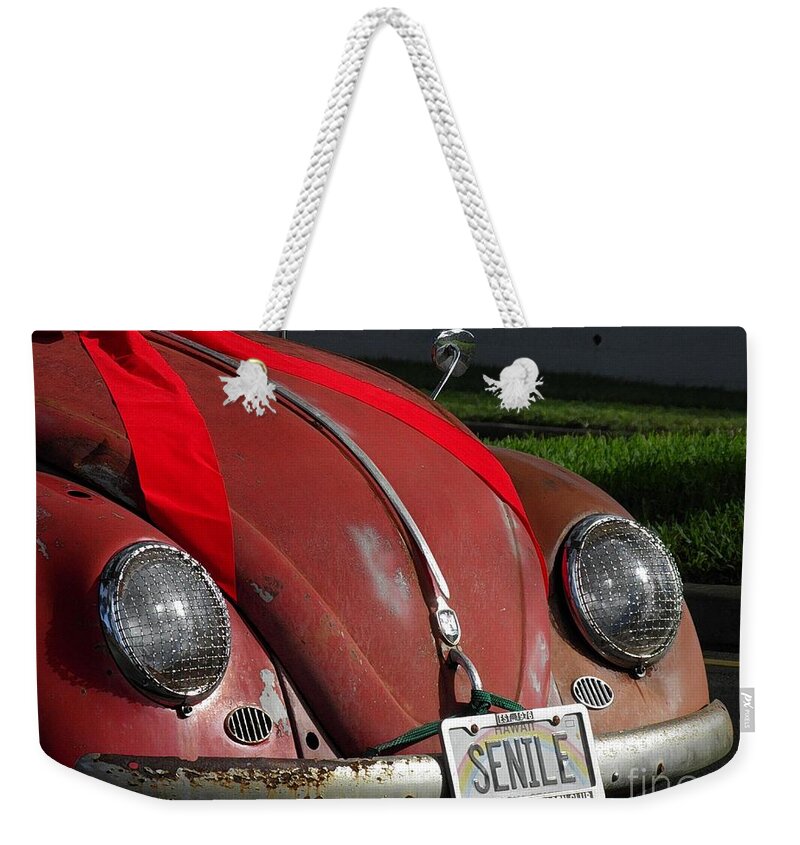 Hawaii Weekender Tote Bag featuring the digital art Vintage Volkswagen by Dorlea Ho