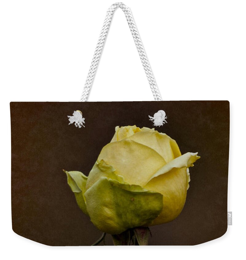 Rose Weekender Tote Bag featuring the photograph Vintage Yellow Rose 2018 by Richard Cummings