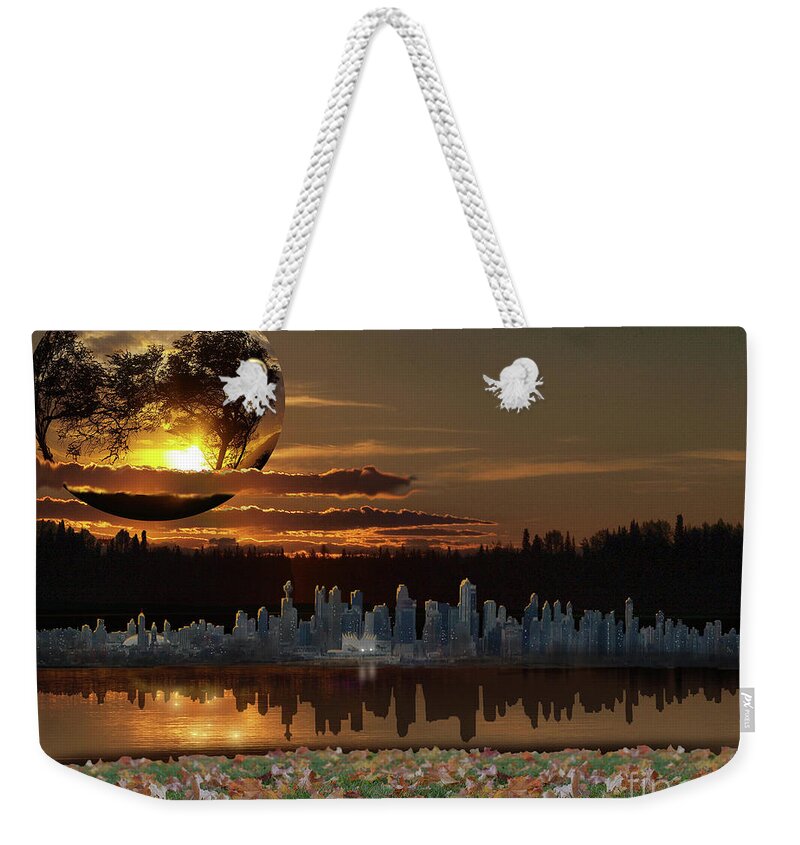 Sun Weekender Tote Bag featuring the photograph Virtual Vacation by Vivian Martin