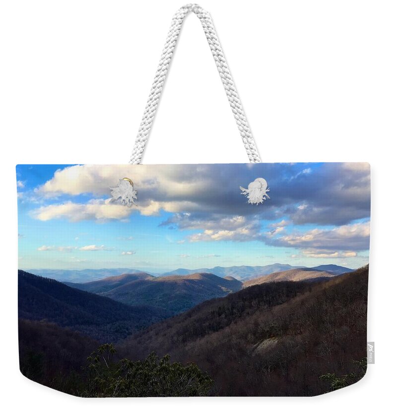 Landscape Weekender Tote Bag featuring the photograph Vista by Richie Parks