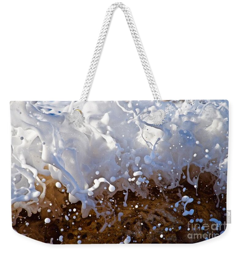 Wave Weekender Tote Bag featuring the photograph Vivacity by Debra Banks