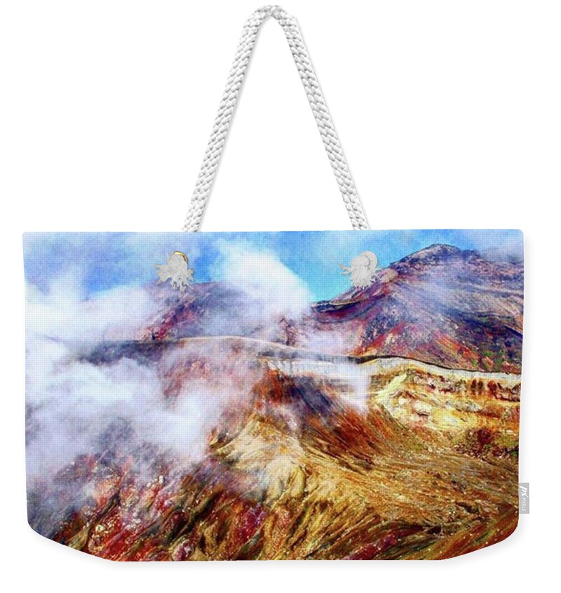 Mountains Weekender Tote Bag featuring the photograph Volcano by Ippei Uchida