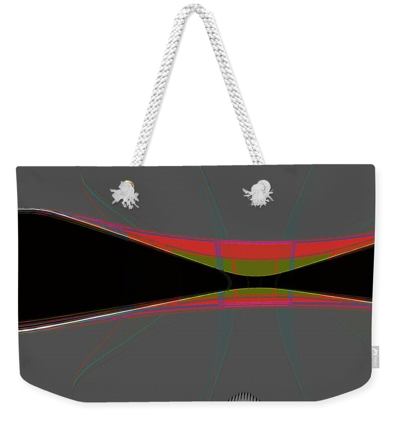 Abstract Weekender Tote Bag featuring the painting High Voltage by Gerlinde Keating
