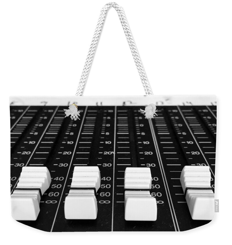 Audio Engineer Weekender Tote Bag featuring the photograph Volume Control by Joseph Mari
