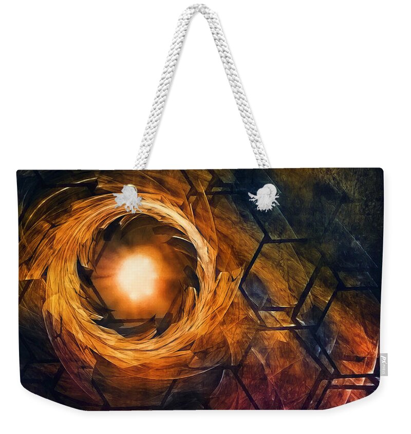 Fire Weekender Tote Bag featuring the photograph Vortex of Fire by Scott Norris