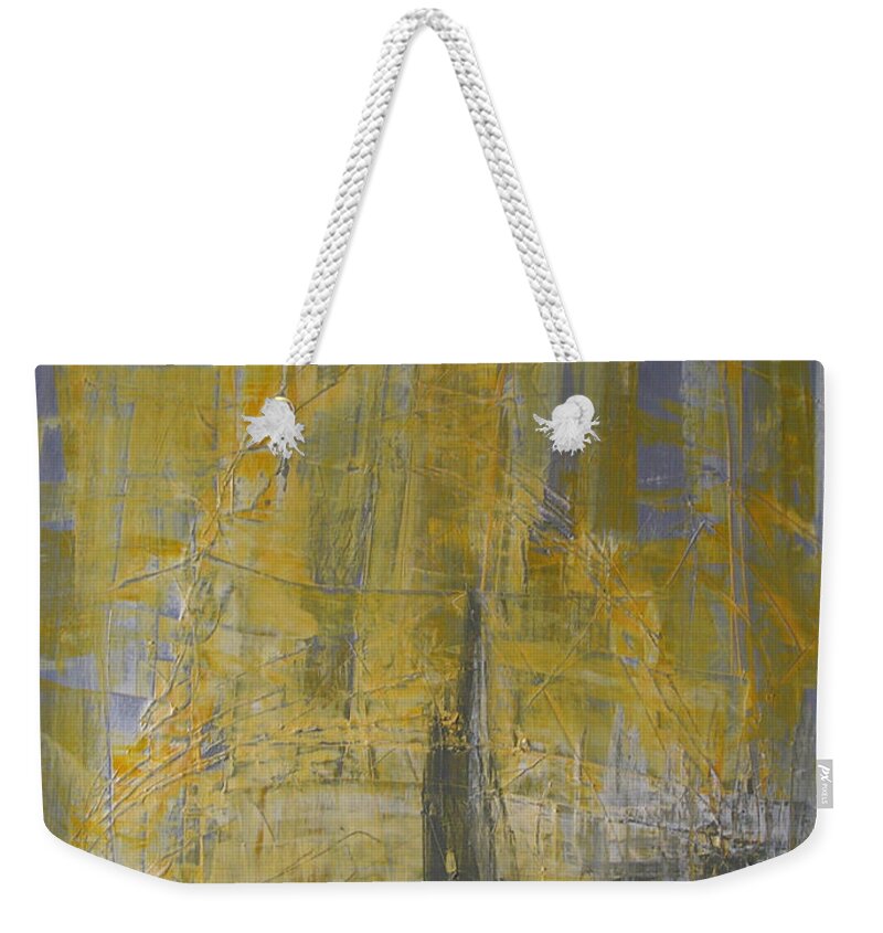 Abstract Painting Weekender Tote Bag featuring the painting W29 - christine III by KUNST MIT HERZ Art with heart
