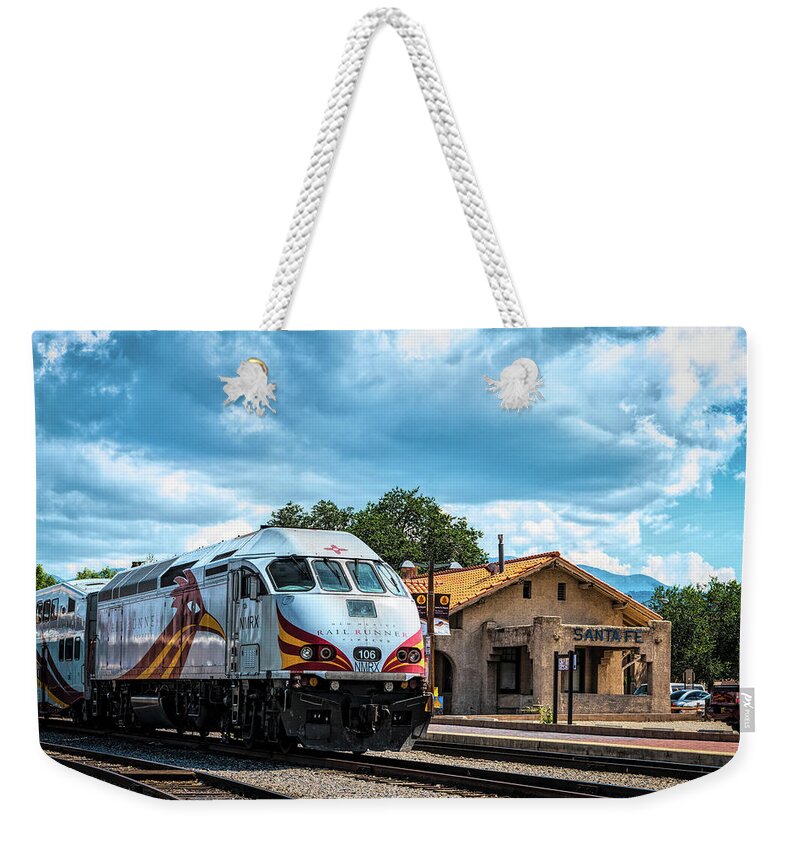Depot Weekender Tote Bag featuring the photograph Waiting at the Station by Paul LeSage