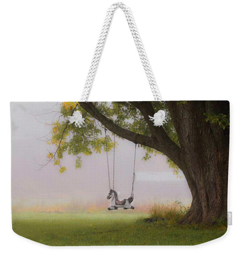 Landscape Weekender Tote Bag featuring the photograph Waiting for his Little Cowboy by Jeff Cooper