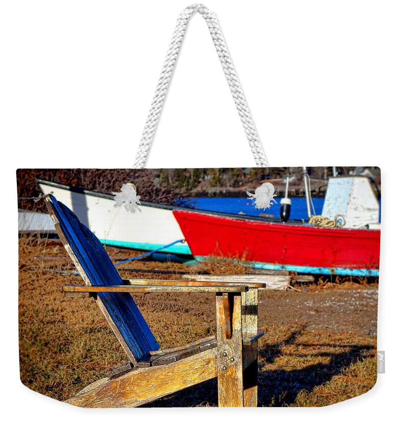 Maine Weekender Tote Bag featuring the photograph Waiting for Spring in Maine by Olivier Le Queinec