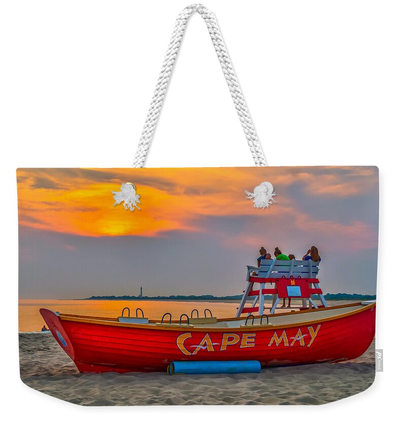 Sunset Weekender Tote Bag featuring the photograph Waiting for Sunset by Nick Zelinsky Jr