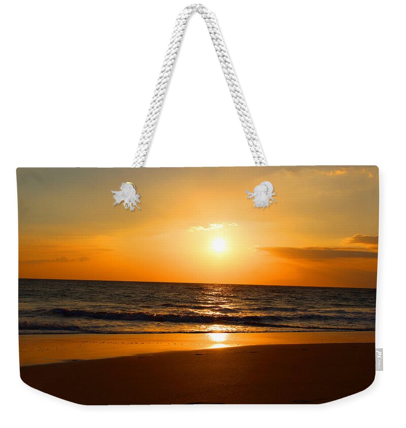 Hawaii Weekender Tote Bag featuring the photograph Walk on Hawaiian Beach by Michael Rucker
