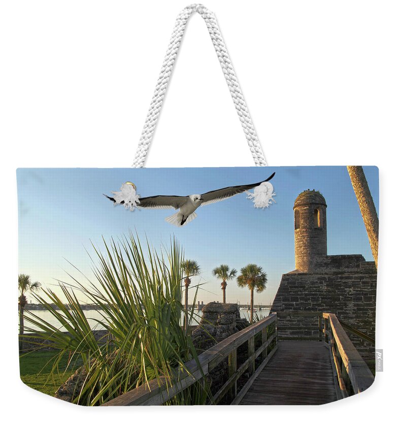 Spanish Weekender Tote Bag featuring the photograph Walk To The Fort by Robert Och