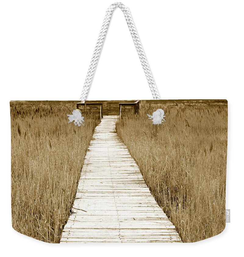 Walk Weekender Tote Bag featuring the photograph Walk With Me 1 by Marilyn Hunt