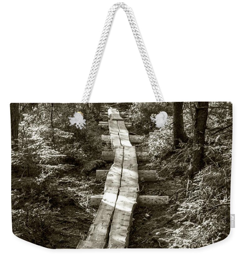 Path Weekender Tote Bag featuring the photograph Walk With Me by Holly Ross