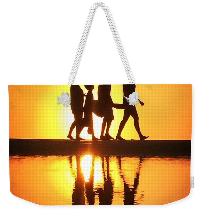 Beach Weekender Tote Bag featuring the photograph Walking on Sunshine by LeeAnn Kendall