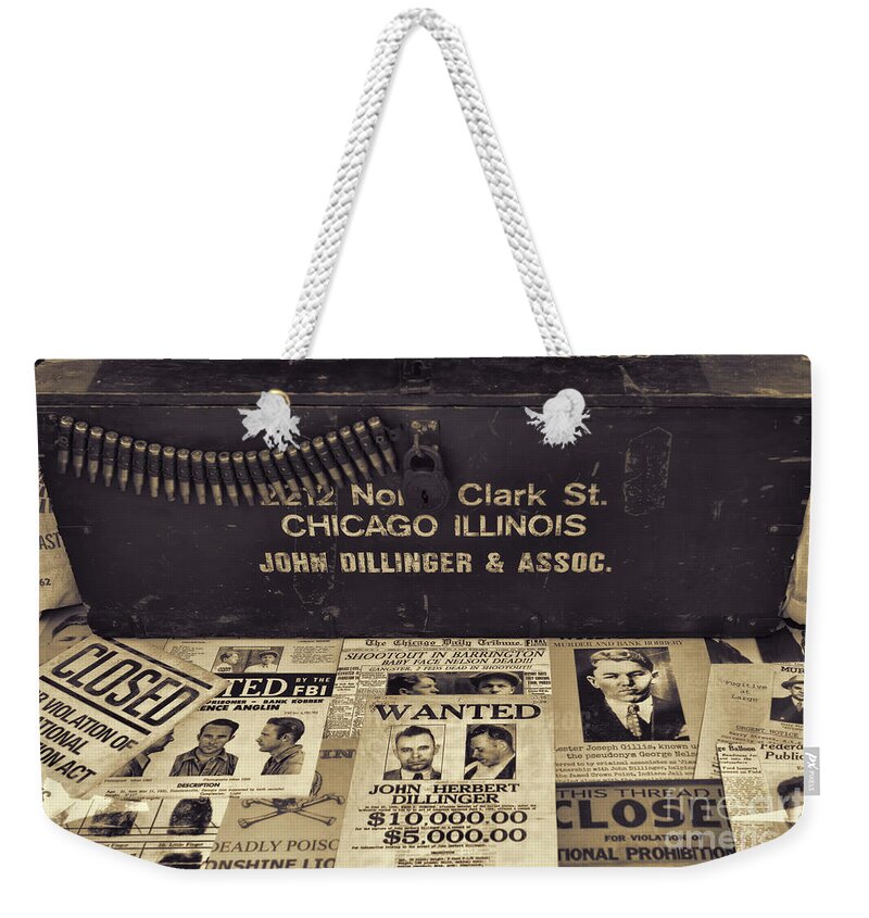 Vintage Art Weekender Tote Bag featuring the photograph Wanted by Olga Hamilton