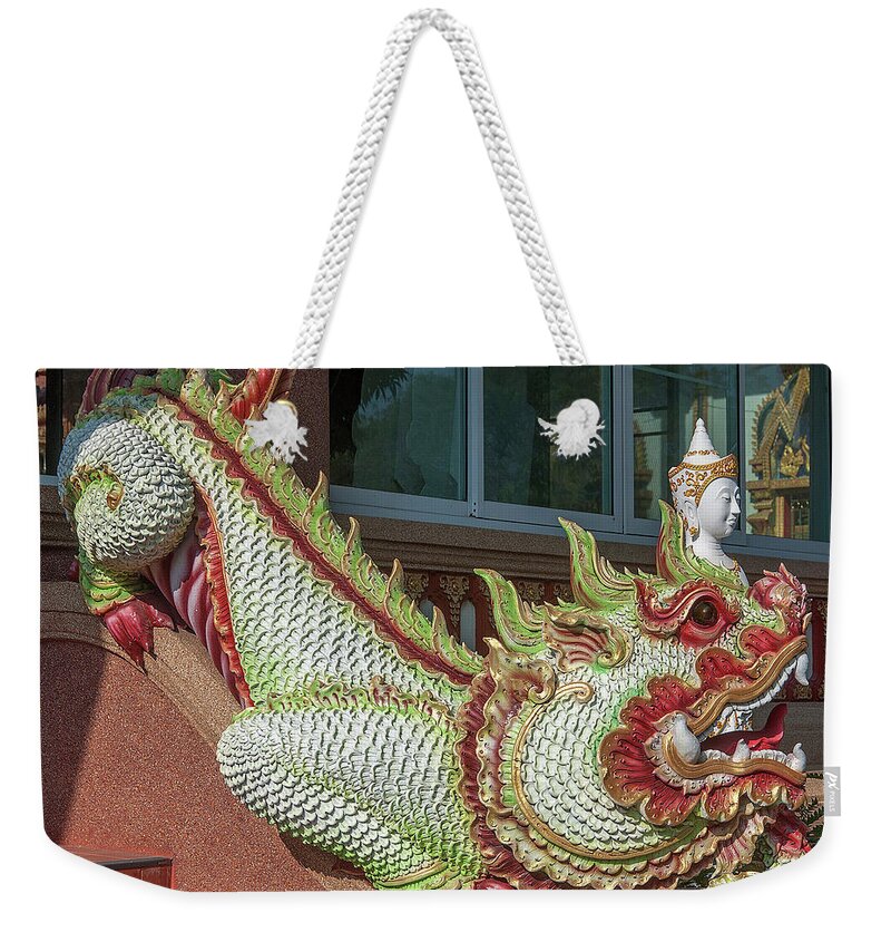 Scenic Weekender Tote Bag featuring the photograph Wat Chedi Mae Krua Makara of Hall of Khruba Siwichai DTHCM1870 by Gerry Gantt