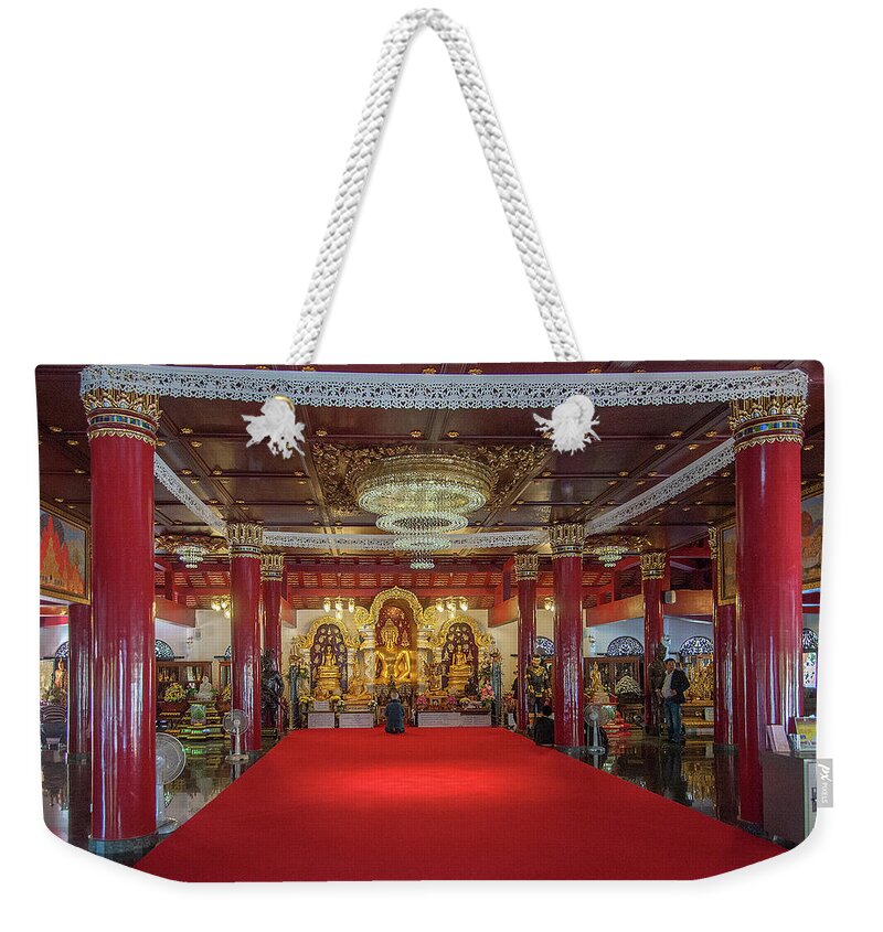 Scenic Weekender Tote Bag featuring the photograph Wat Pa Dara Phirom Phra Chulamani Si Borommathat Interior DTHCM1607 by Gerry Gantt