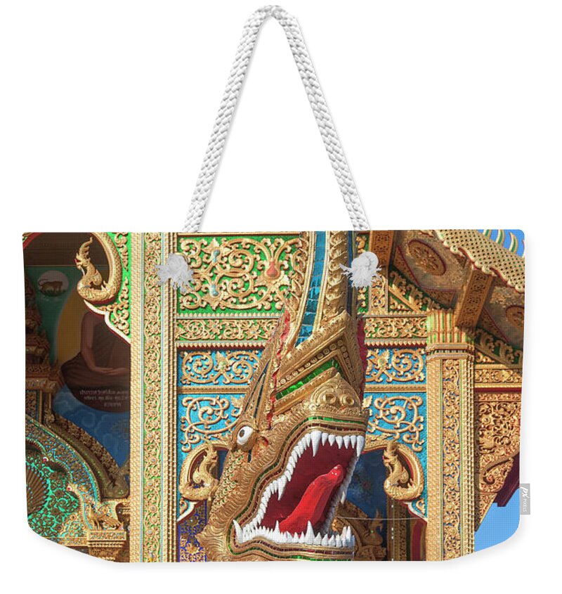 Scenic Weekender Tote Bag featuring the photograph Wat Si Lom Phra Wihan Naga DTHCM1010 by Gerry Gantt