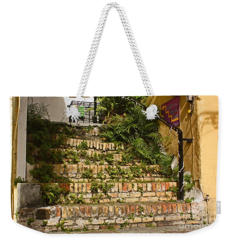 Wall Art Weekender Tote Bag featuring the photograph Watch Your Step by Kelly Holm