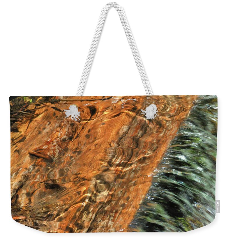 Nature Weekender Tote Bag featuring the photograph Water And Wood by Ron Cline