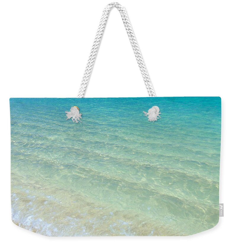 Beach Weekender Tote Bag featuring the photograph Water Breaking by Dana Edmunds - Printscapes