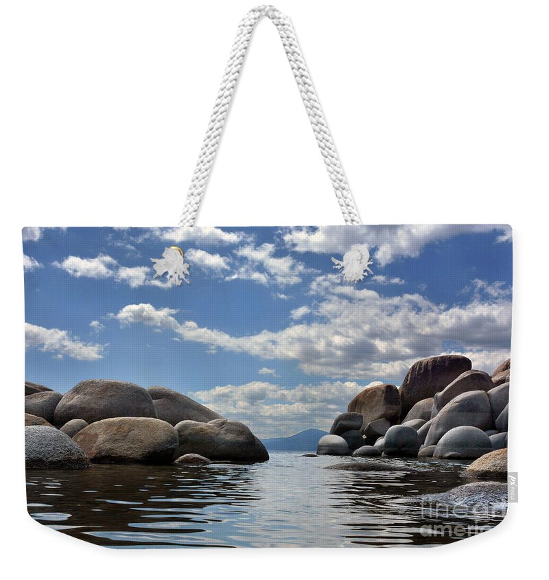 Water Weekender Tote Bag featuring the photograph Water Level by Dan Holm