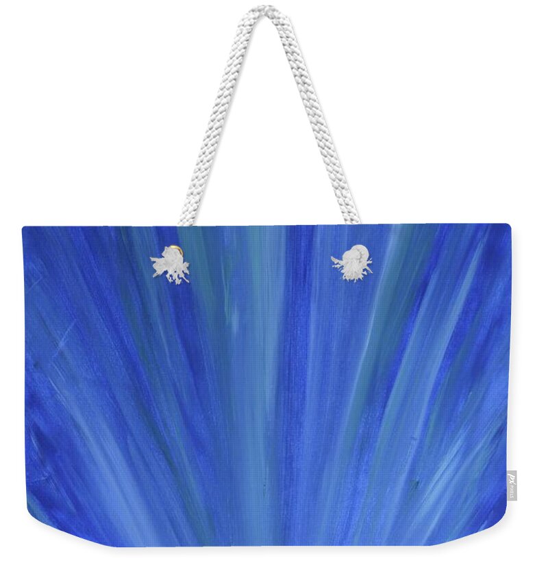 Painting Weekender Tote Bag featuring the painting Water Light by Annette Hadley