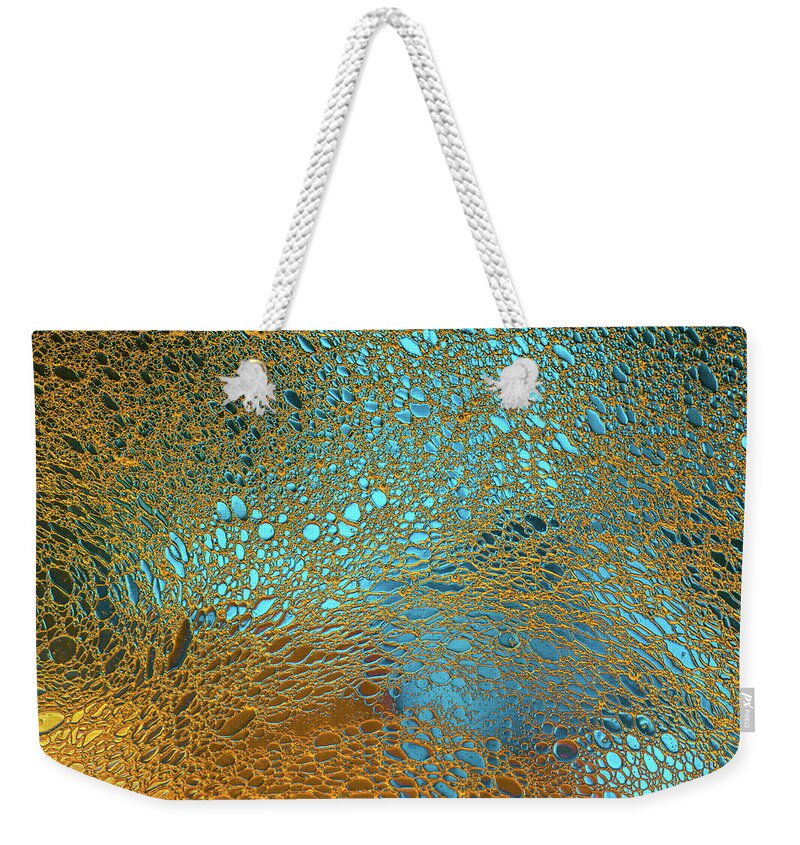 Oil Weekender Tote Bag featuring the photograph Water Reef Abstract by Bruce Pritchett
