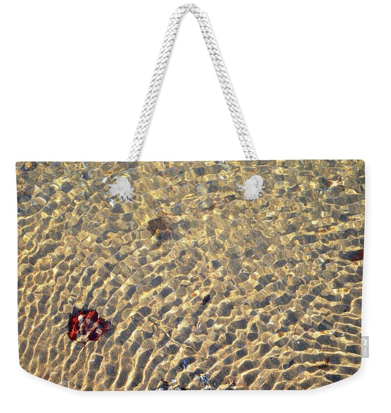 Abstract Weekender Tote Bag featuring the digital art Water Refracting Light by Lyle Crump