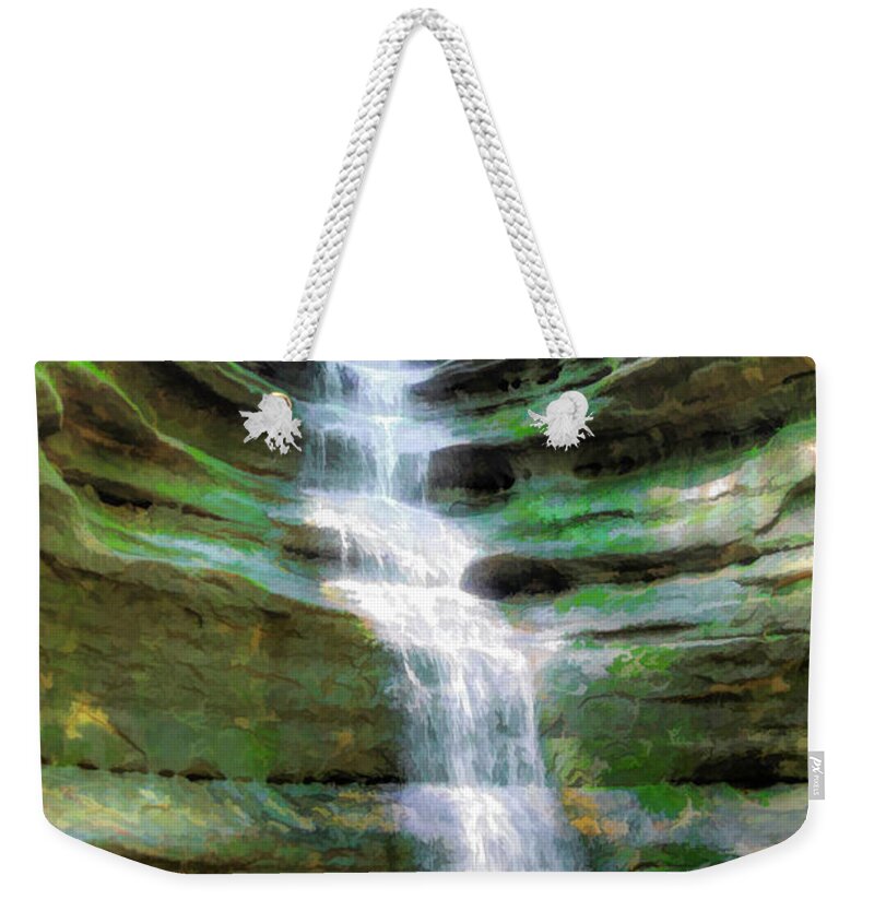 Chicago Weekender Tote Bag featuring the photograph Water Steps by Will Wagner