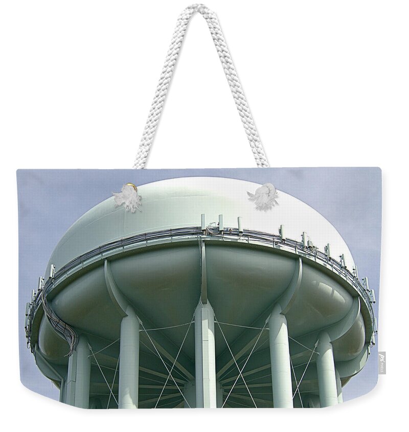 Water Weekender Tote Bag featuring the photograph Water Tower by Newwwman