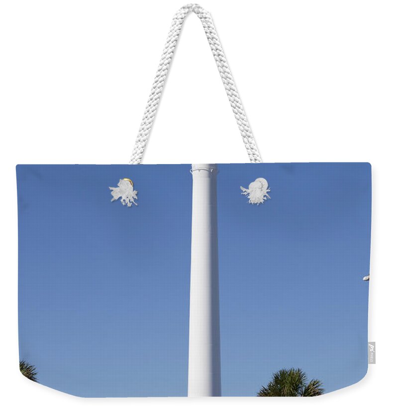 Florida Weekender Tote Bag featuring the photograph Water Tower - Pensacola Beach Florida by Anthony Totah