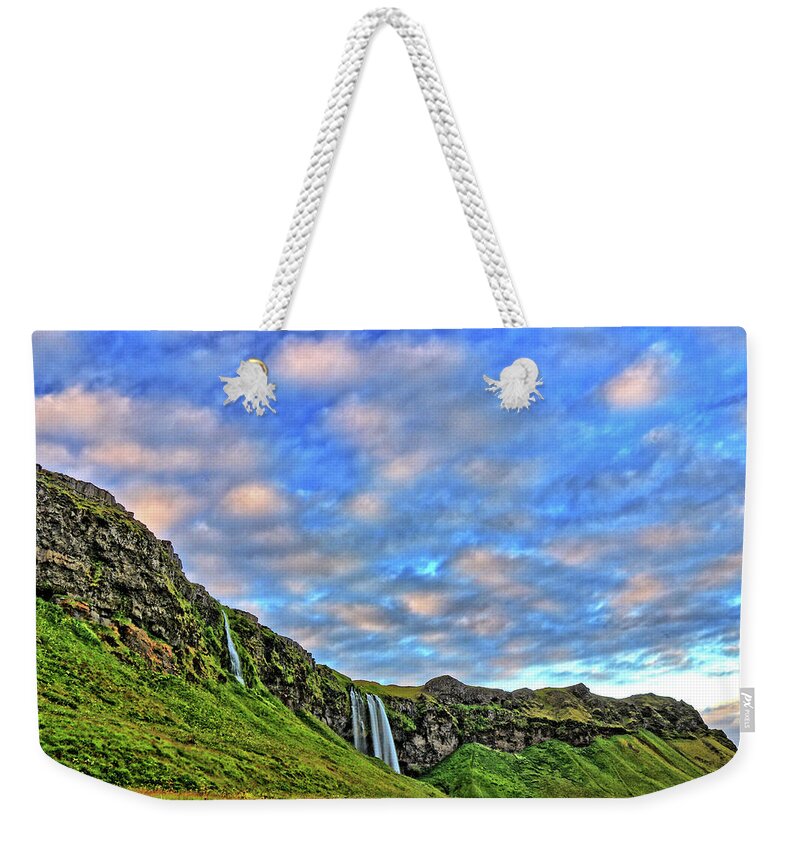 Hill Weekender Tote Bag featuring the photograph Waterfall Hill by Scott Mahon