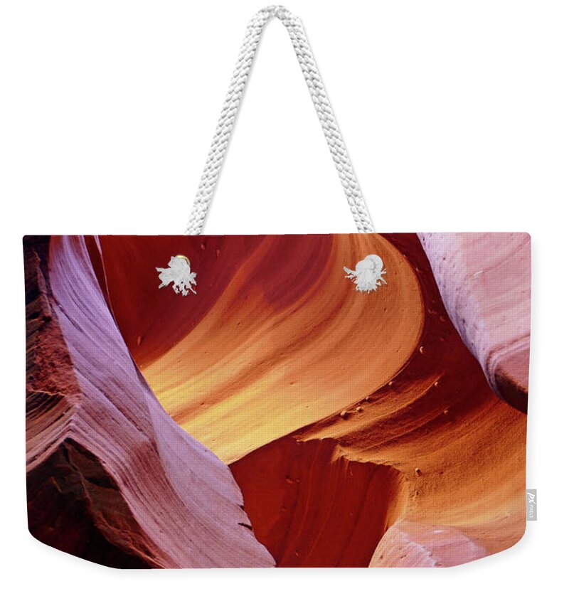 Navajo Nation Weekender Tote Bag featuring the photograph Waterholes Canyon 22 by JustJeffAz Photography