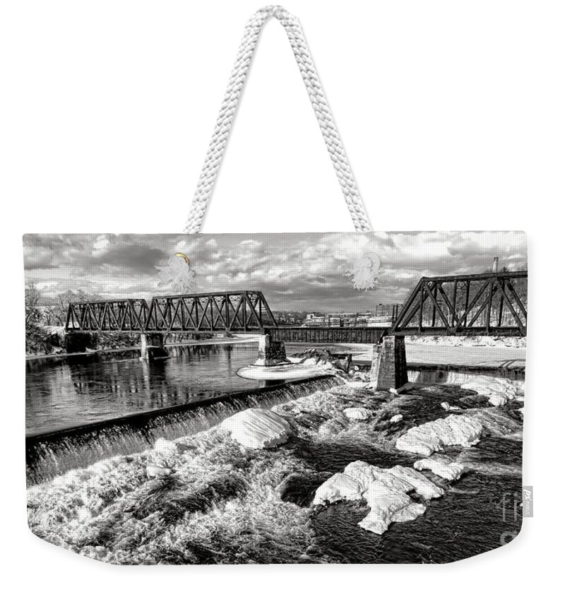 Maine Weekender Tote Bag featuring the photograph Waterville Memories by Olivier Le Queinec