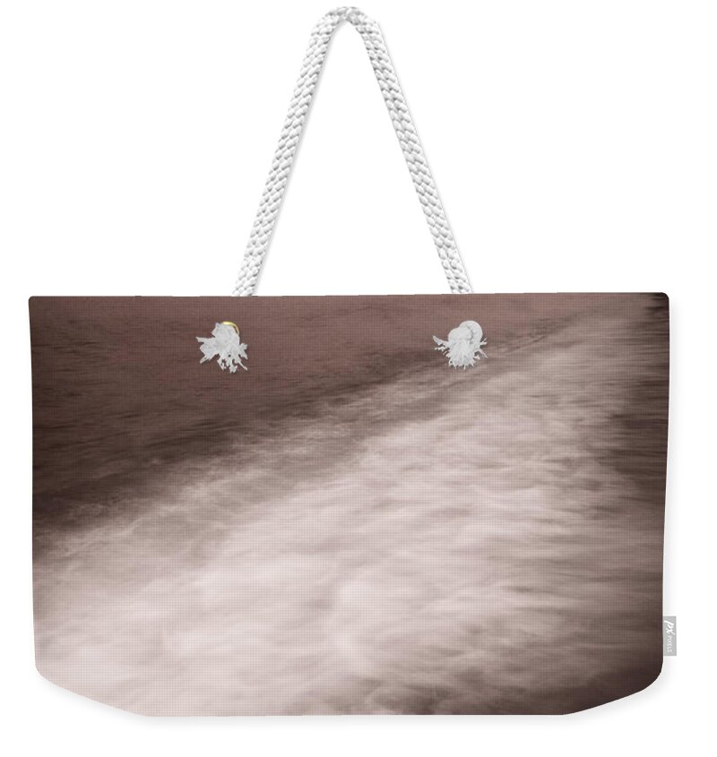 Lake Weekender Tote Bag featuring the photograph Wave Form by Steve Gadomski