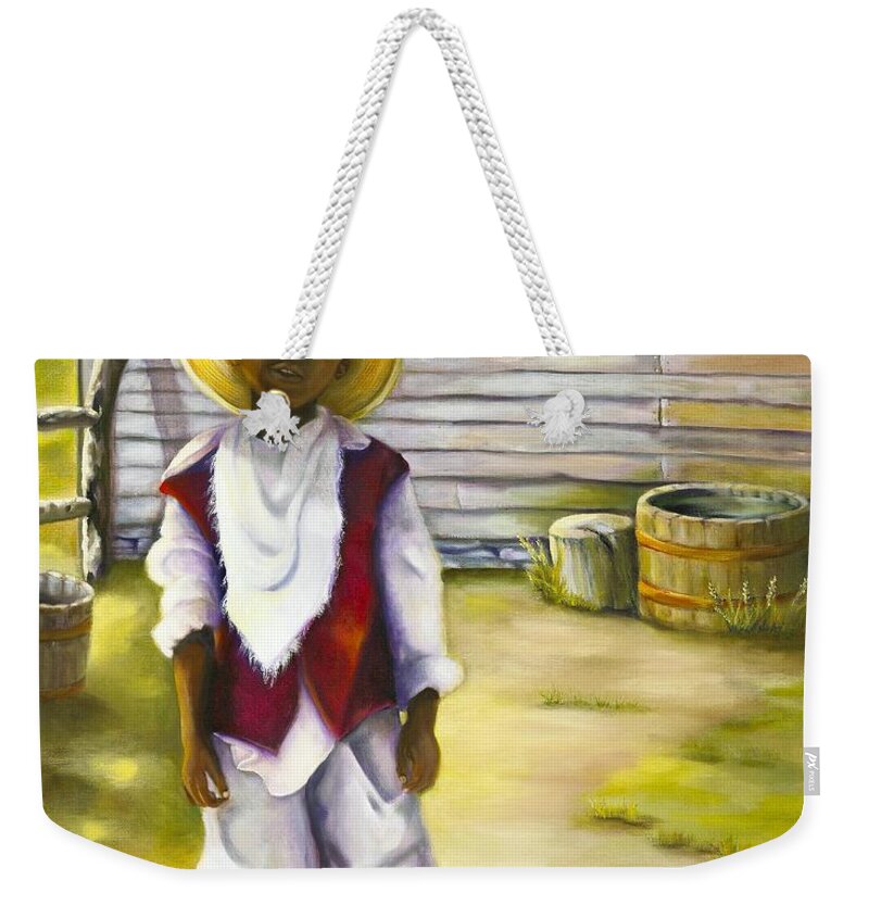 Portrait Weekender Tote Bag featuring the painting Way Out of No Way by Marlene Book