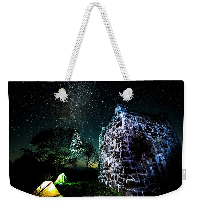 Landscape Weekender Tote Bag featuring the photograph Wayah Bald Mountain by David Morefield